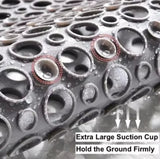 Royallure rektangulär PVC halkskydds-duschmatta – avloppshål badsäkerhet, hållbart grepp Carvallo