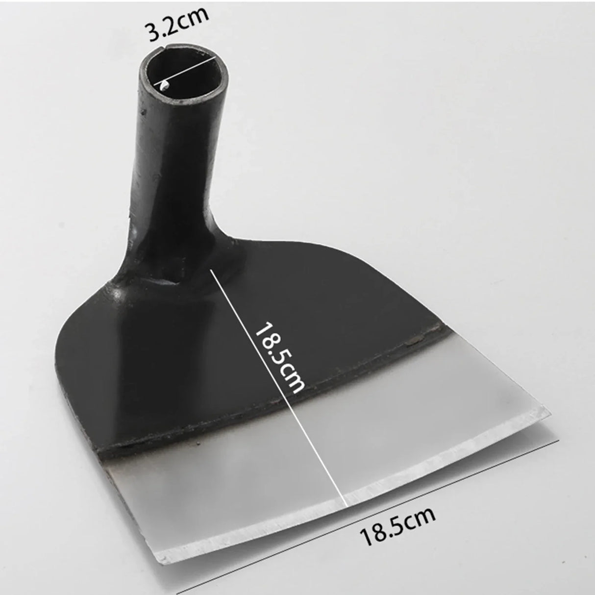 Carvallo Handhacka utan skaft | Högkvalitativ ogräshacka av kolstål | För rensning, jordlossa och grönsaksodling – Olika storlekar Carvallo