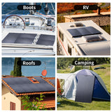 Carvallo Solpanel SunWave Pro | 100 W / 200 W | IP68 Vattentät | Ultralätt & Flexibel | För Balkong, Husbil & Off-Grid Carvallo