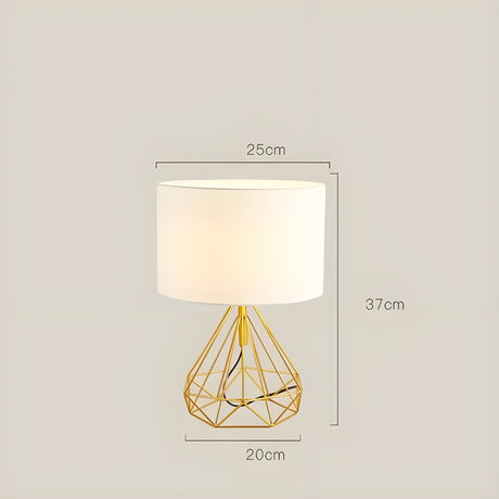 SkandiShade Lampa - Dekorativ BordsLampa i Skandinavisk Design Carvallo