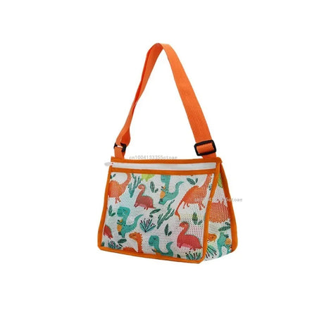 Carvallo Kids Fällbar Strandväska för Barn | Nätväska för Snäckor & Leksaker | Justerbar Bärrem & Dragkedja – 25×20×10 cm Carvallo
