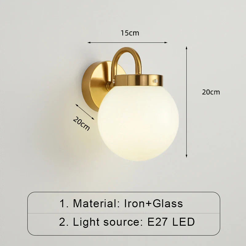 ModernWall - Nordisk LED Vägglampa med Glaslock för Stämningsfull Inomhusbelysning Carvallo