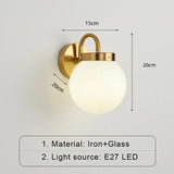 ModernWall - Nordisk LED Vägglampa med Glaslock för Stämningsfull Inomhusbelysning Carvallo