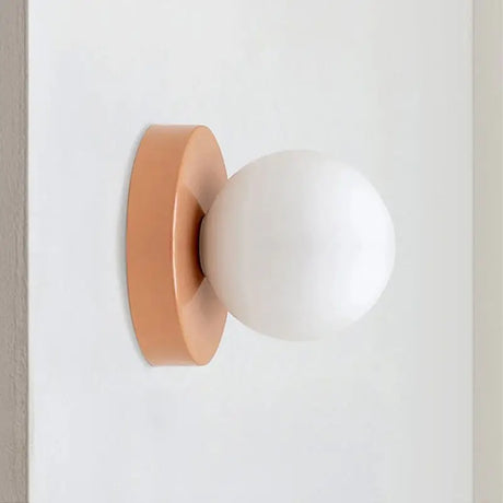 Vägglampa med glasglob Modern design Carvallo