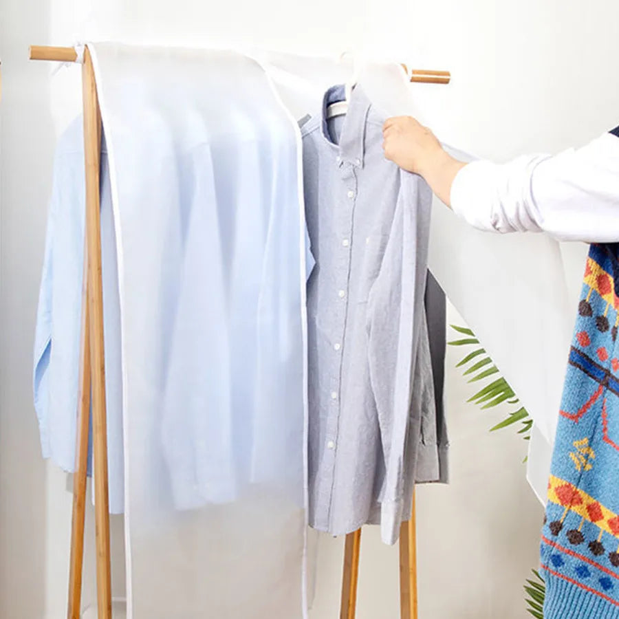 Carvallo klädhängare PEVA | Dammtät & Vattentät | I 6 storlekar | För kostymer, klänningar & garderobstänger Carvallo