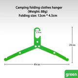 Carvallo Fällbar Utomhus-Klädhängare i Aluminium | Ultralätt & Halkfri | Kompakt för Camping, Resor & Vandrare | Bärbar Torkhängare Carvallo