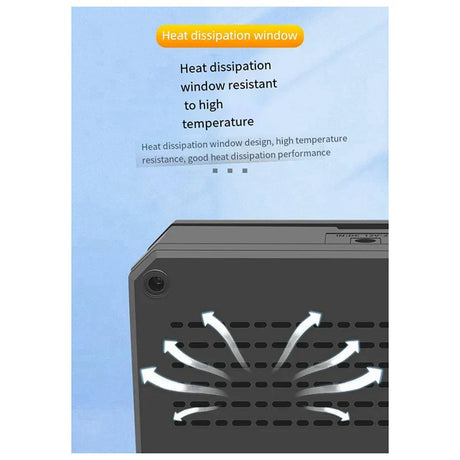 Carvallo Gear Solarladdare Utomhus | 4-faldig Batteri-Slot & LED-Lampa | Powerbank-Funktion | Svart Carvallo