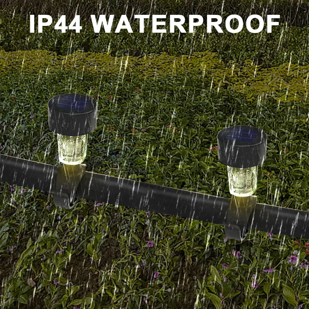 Carvallo GlowClips Solpoolbelysning 6-pack | Varmvit & RGB färgväxling | IP44 vattentålig | För staket & poolkant Carvallo