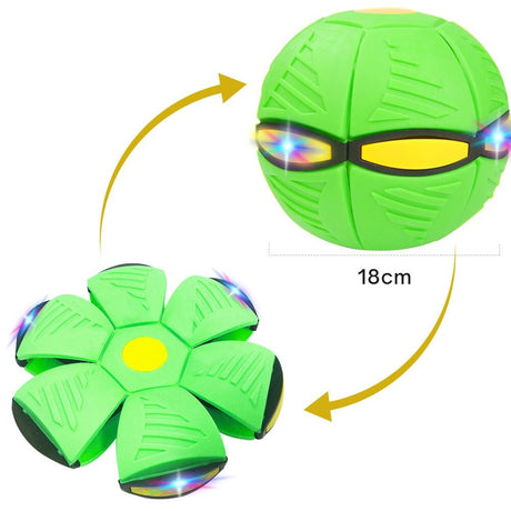 Flygande UFO Skivboll-Kids-Hemnix-Grön (Med 3 LED)-Hemnix
