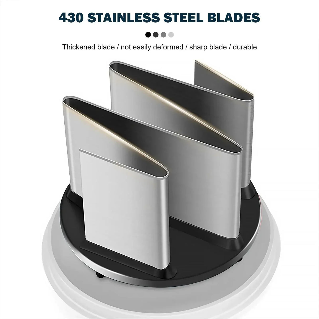 Carvallo Lök- & Grönsakshackare | Manuell köksassistent med rostfria blad | För grönsaker, nötter, örter & mer | 22 cm Carvallo