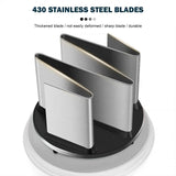 Carvallo Lök- & Grönsakshackare | Manuell köksassistent med rostfria blad | För grönsaker, nötter, örter & mer | 22 cm Carvallo