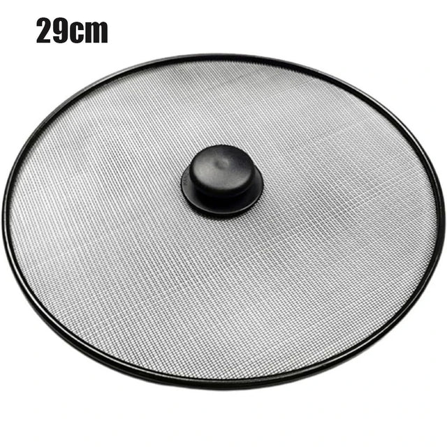 Carvallo KüchenGuard Mesh | 29/33 cm | Värmebeständig Handtag | Anti-fett Nätöverdrag för panna & kastrull Carvallo