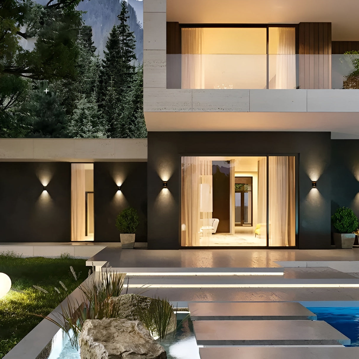 BrilliaWall Light - Modern UP och Down LED-vägglampa Carvallo