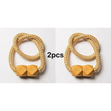 Carvallo gardinstång med magnet | 2-pack | Tjock rep-design & Stark grepp | För vardagsrum, sovrum & kök Carvallo