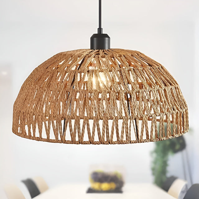 NatureWeave Light - Japansk Rattan Pendellampa Carvallo