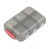 Carvallo Resepill Box | Fuktighetsskyddad & Kompakt | 4–12 Fack | För Vitaminer & Läkemedel på språng Carvallo