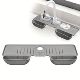 Carvallo Spülmatte | Rutschfast & mögelfri | Värmebeständig silikonavlastningsmatta för diskho & kran | Fällbar & diskmaskinssäker Carvallo