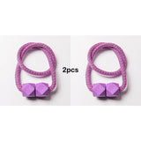 Carvallo gardinstång med magnet | 2-pack | Tjock rep-design & Stark grepp | För vardagsrum, sovrum & kök Carvallo