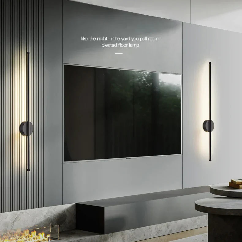 Royallure 2-Pack Uppladdningsbar LED Vägglampa med Fjärrkontroll, Dimbar 50–80cm Carvallo