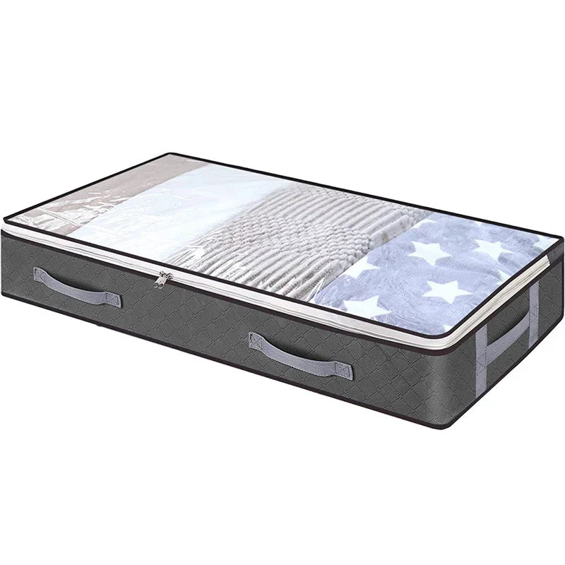 Carvallo Förvaringsväska | Stort kapacitet | Fällbar & Med fönster | Spunnet tyg & Rostfri dragkedja Carvallo