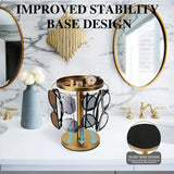 Carvallo Rotatable Sunglasses Organizer | 360° Rotating Stand with Jewelry Tray | Stainless Steel | 20 × 24 × 15 cm Carvallo