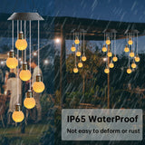 Carvallo Ljusspel Solar Vindspel LED-Kula | Färgväxlande & Väderbeständig | Hänglampa för Trädgård & Balkong Carvallo