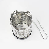 Carvallo Bärbar Mini-Gassvärmare för camping | Robust värmeskydd av rostfritt stål | Utomhussvärmarhuvud för gasolkök 14 × 12 cm Carvallo