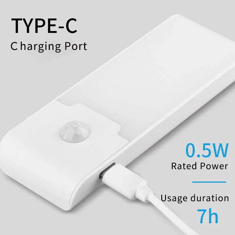 Carvallo Sensorlampa | Laddningsbar LED-nattlampa med rörelsesensor | Varmvit/Kallvit | USB-C Carvallo