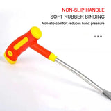 Carvallo HERBINOX | 3-tandig rostfritt stål spade | För vitlök, ogräs och vilda örter Carvallo