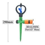 Carvallo Trädgårdssprinkler 360° vridbar | Automatisk bevattning | Vortex-dysor | 4–5 m räckvidd Carvallo