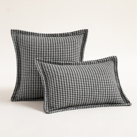 Carvallo – Klassisk Houndstooth Kuddöverdrag med Tidlös Elegans Carvallo