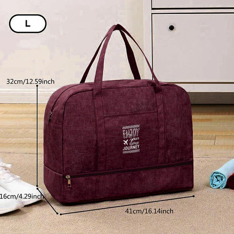 Carvallo Fällbar Resväska för Damer | Stor Helgväska i Oxford-tyg | Kabinväska för Resor, Vardag & Sport Carvallo