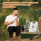 Carvallo Campingfläkt | Fällbart solpanel | Powerbank & LED-ljus | Ultra-lättvikt Märkesnamn: VenturioX Carvallo