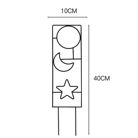 Carvallo Deco | Rankhjälp av metall för krukväxter | 10 × 40 cm | Stabil & dekorativ | För inomhus & utomhus Carvallo