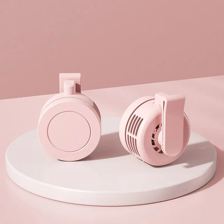 Carvallo Mini Fläkt | USB-Uppladdningsbar & Låg ljudnivå | Utan rotorblad | För att klämma fast på skjorta, bälte eller hals Carvallo