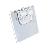 Carvallo Väggkrok ClearFix PowerHook 10-pack | Transparent | Extra stark vidhäftning | 4×6 cm & 6×6 cm | För kök, badrum & hem Carvallo