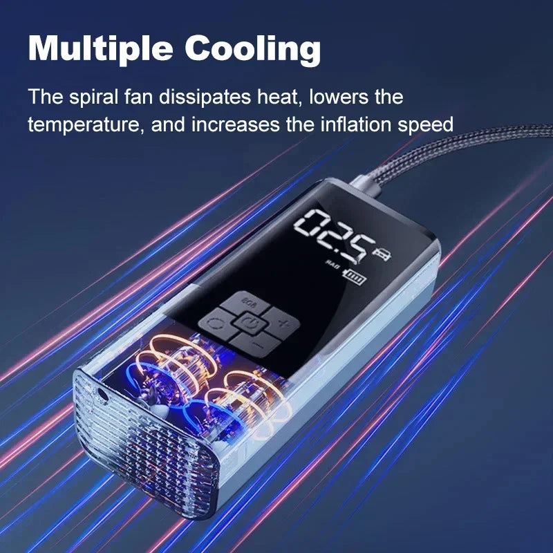 Carvallo TURBOPUMP | 150 PSI tryckkraft | Trådlös & Kompakt | 6000mAh batteri Carvallo