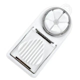 Carvallo DuoSlice | 2-i-1 skärfunktion | rostfritt ståltråd & halkfri bas | För ägg & frukt Carvallo