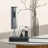 Royallure Uppladdningsbar Elektrisk Vinflaskanöppnare Set med Vakuumförslutare Carvallo