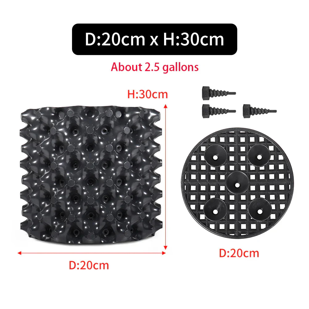 Carvallo Pro | Rotkontroll- & Uppdragskruka | För Bonsai, Träd & Buskar | Snabb rotväxt | PVC-skål Carvallo