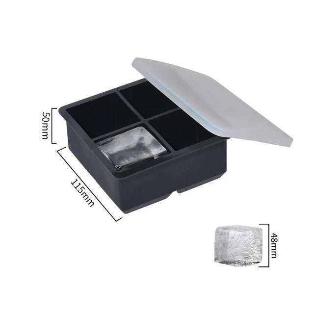 Carvallo Stor isbitsform i silikon | BPA-fri & flexibel | För XXL-isbitar, cocktails & kök | Lätt att rengöra Carvallo