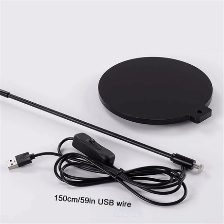 Carvallo USB växtlampa med stativ | Höjdjusterbar & Flexarm | 3W LED | Kallvitt ljus (6000K) | För inomhusväxter Carvallo