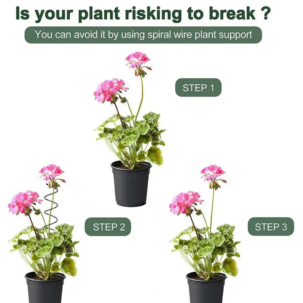 Carvallo Rankstänger Tomater Spiralstänger 10-pack | 40 cm längd | Väderbeständiga & Stabil | För klättrande växter & grönsaker Carvallo