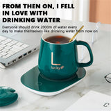 Innovativt set med uppvärmda muggar – Keramisk kopp med Smart Warming Coaster MILA Sverige