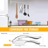 Carvallo GarliXpert DuoCut | 2-i-1 Krossa & Skära | Ergonomisk & Rostfri | 21×6,5 cm | Aluminium & Rostfritt stål Carvallo