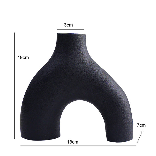 NestForm – Moderna Rent Linjer Rund Vas med Elegant Form Carvallo