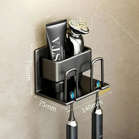 Carvallo - Multifunktionell väggmonterad tandborsthållare med förvaring Carvallo