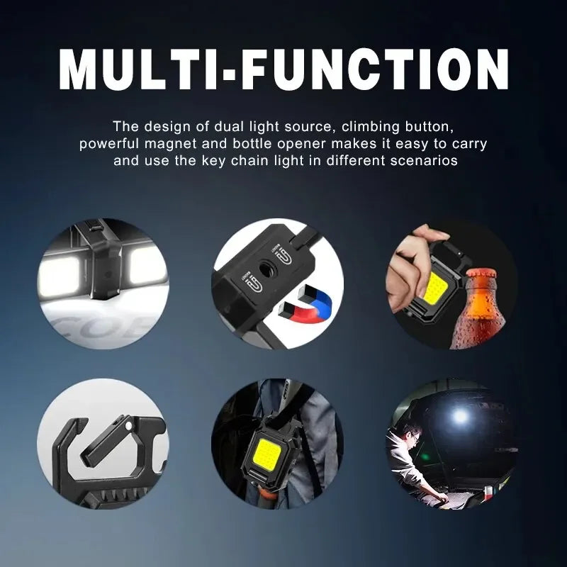 Carvallo | Nyckelring-Arbetsljus | 800 Lumen | 5 Läge | Magnetisk & Uppladdningsbar Carvallo