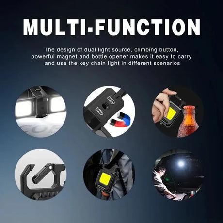 Carvallo | Nyckelring-Arbetsljus | 800 Lumen | 5 Läge | Magnetisk & Uppladdningsbar Carvallo