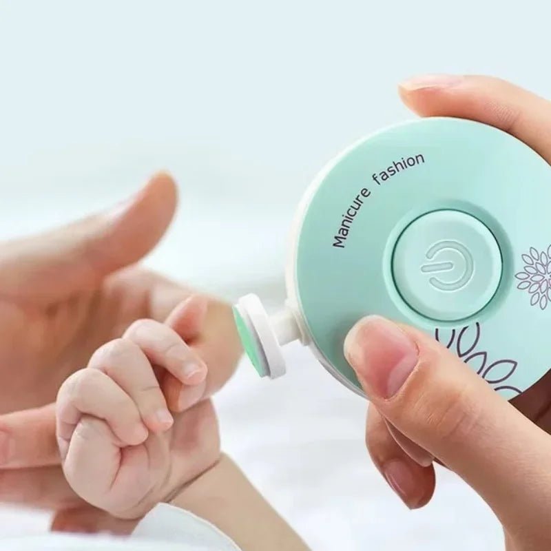 Carvallo BabyCare Elektrisk Baby-Nagelklippare | Skonsam Nagelpolerare för spädbarn & barn | Säker & ljudlös | För nyfödda & småbarn Carvallo